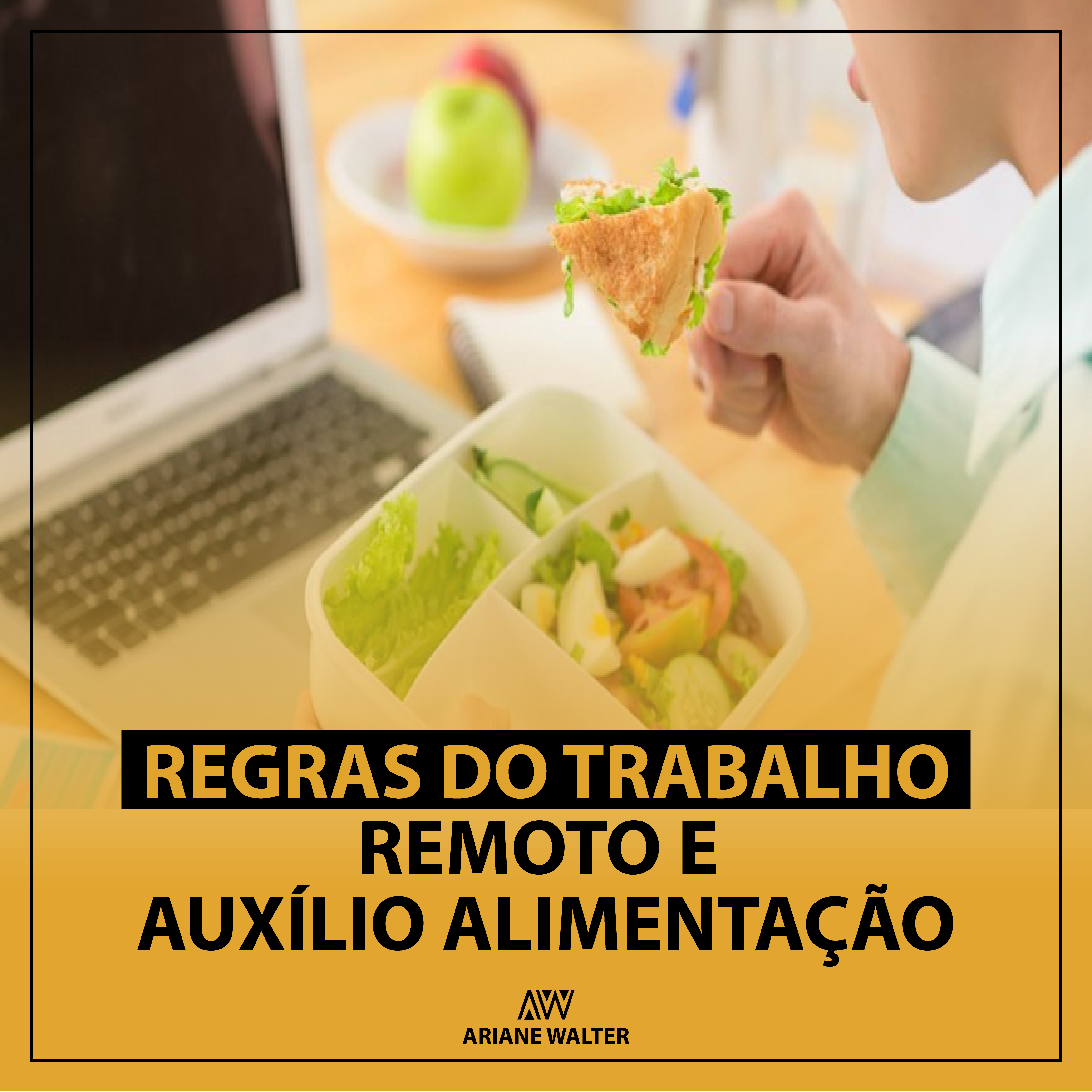 Regras do trabalho remoto e  auxílio alimentação